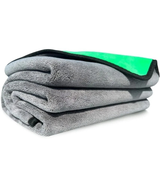 Auto Hub Green 800 GSM Drying Towel For Automobile ( Pack of 6 )