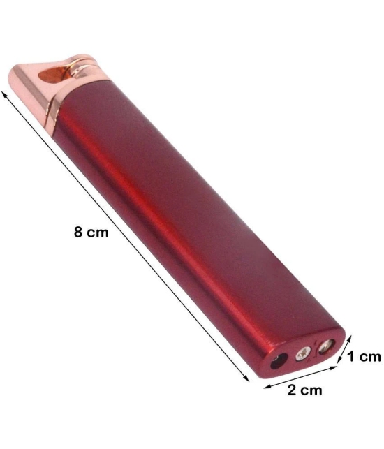 JMALL - Red Aluminium Cigarette Lighter ( Pack of 1 ) - Red