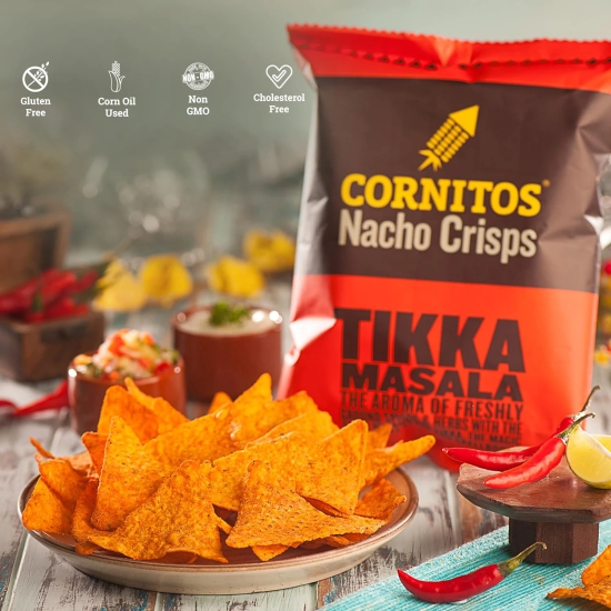 Cornitos Nacho Crisps, Tikka Masala, 55G