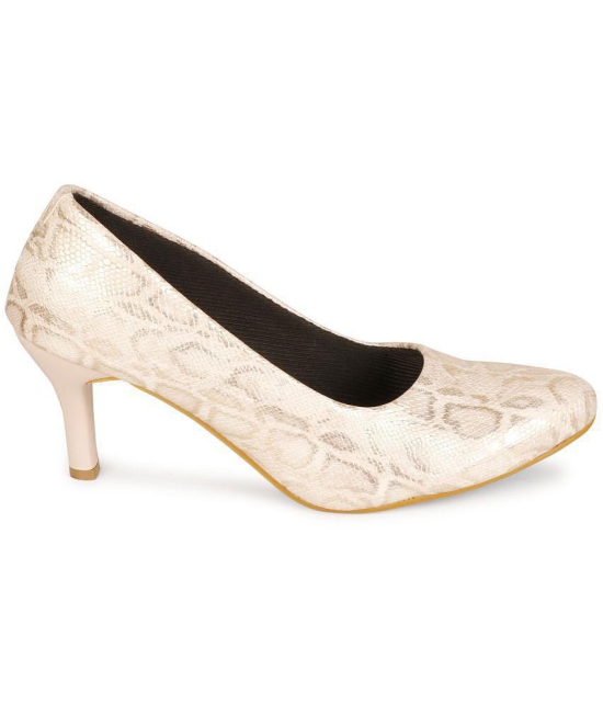 Saheb - White Womens Pumps Heels - None