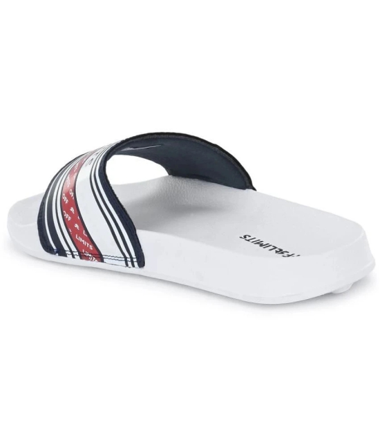 OFF LIMITS - White Mens Slide Flip Flop - None