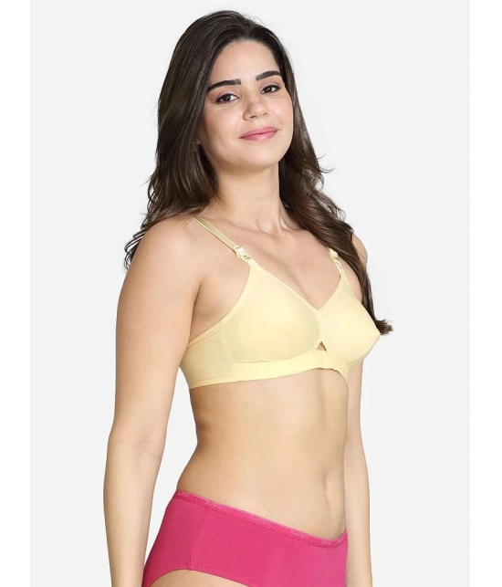 VStar - Beige Cotton Non Padded Womens Everyday Bra ( Pack of 1 ) - None