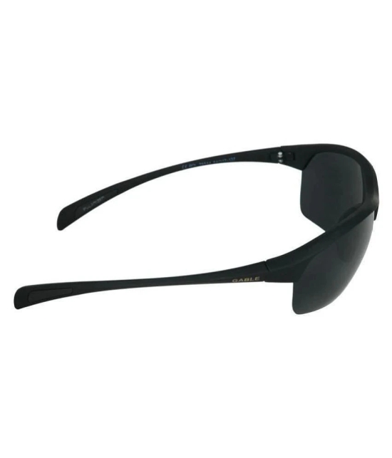 Laurels - Black Wrap Around Sunglasses ( Lsm-Gable-020202 ) - Medium