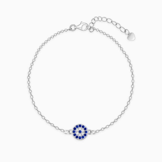 Silver Evil Eye Bracelet