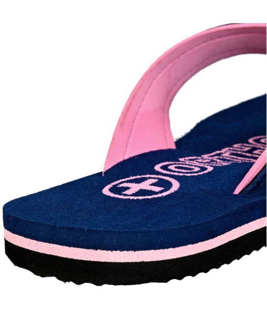 Altek Navy Blue Womens Thong Flip Flop - None