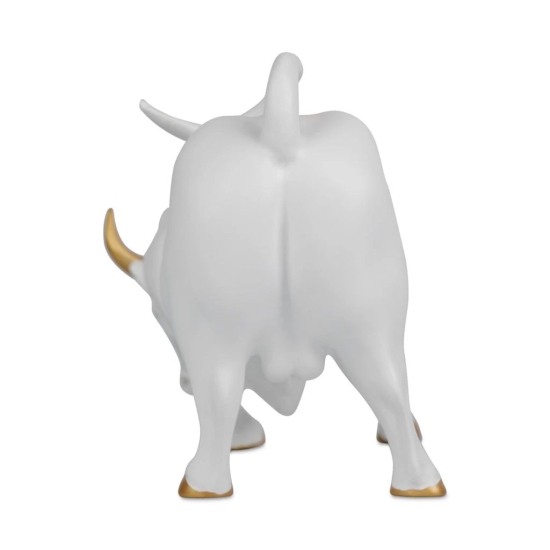 Artarium Abstract Art Bull Showpices for Living Room Charging Bull Statue Sculpture Ornament Animal Figurines for Table Decor Gifting Home Decoration Car Accessory (1 Piece) (White)