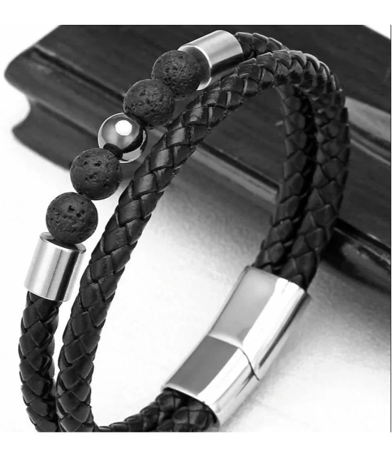 FASHION FRILL Black Bracelet ( Pack of 1 ) - None