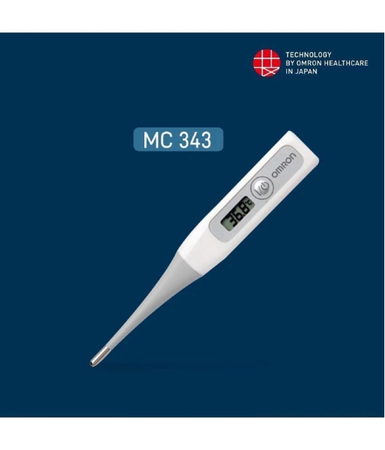 Omron MC 343 Flexible Tip Digital Thermometer With Quick Measurement of Oral