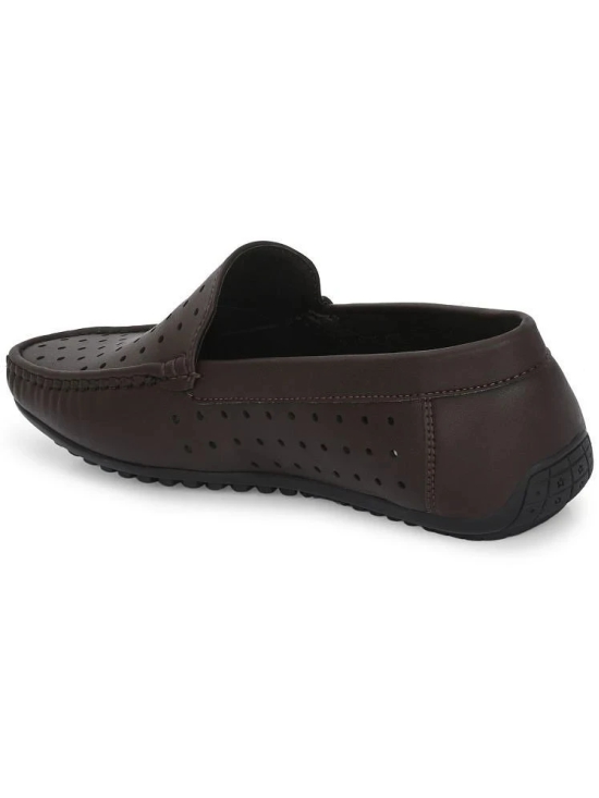 Leeport Brown Mens Slip on - 10