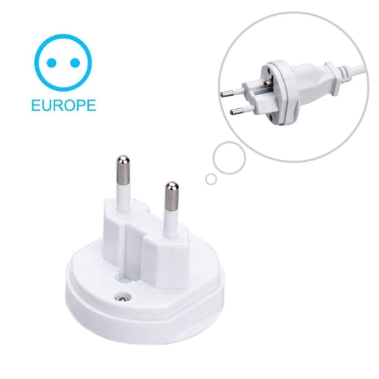 Exelent International Multipurpose Travel Adapter All in One US, AUS, UK, EU, NZ, Europe, North/South America & 150+ Countries (Pack of 1)