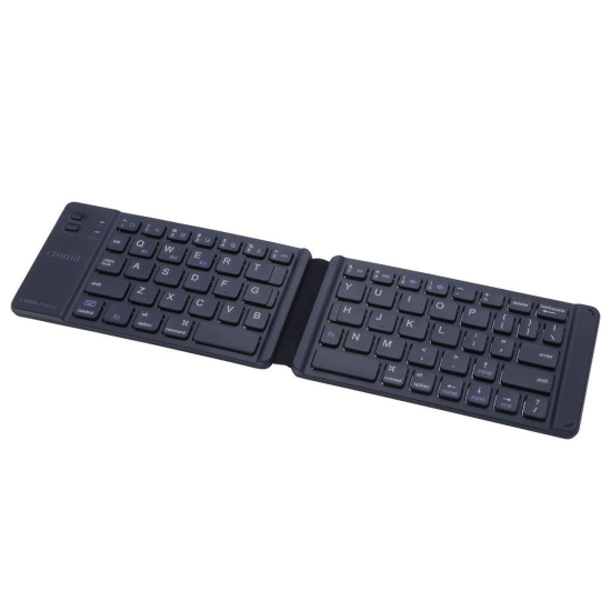 Croma Bluetooth 3.0 Foldable Keyboard for Android, Windows Tablets & iPads (Lightweight, Black)