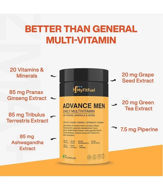 MyFitFuel Men Advance Daily 46 Multivitamin, Minerals, Herb Extracts 120 Tablets 120 no.s Minerals Tablets