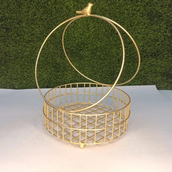 Golden Round Basket