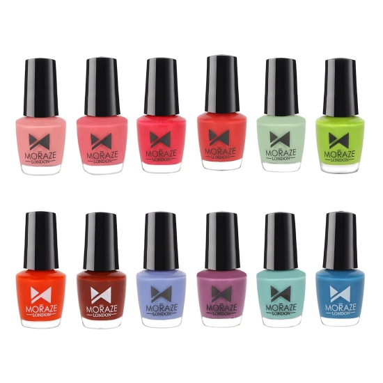 MZ Mini Nail Polish  Pack of 12-hydro-net-phoenix-water-laggon-summer-youmake-bratty-sun-snappy-ibiza-chitty