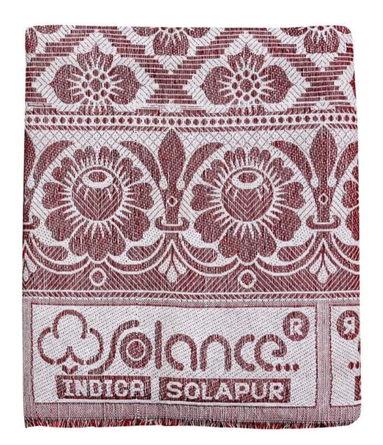 Solance Mandhania Indica Cotton Solapur Chaddar Blanket Single Bed Full Size Pack of 1
