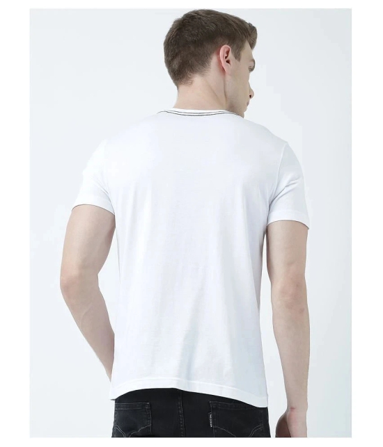 Huetrap cotton White Printed T-Shirt Single Pack - None