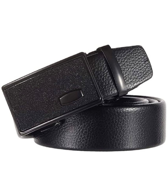 Zacharias - Black Leather Men's Casual Belt ( Pack of 1 ) - None