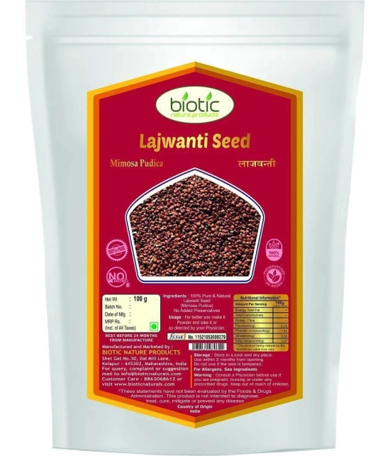 Biotic Lajwanti Seed (Mimosa Pudica/Chui Mui) 100 gm