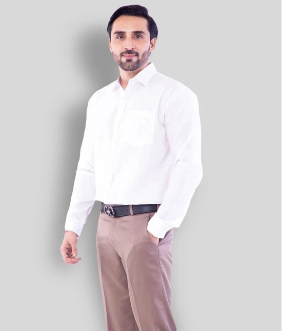 DESHBANDHU DBK - White Cotton Regular Fit Mens Casual Shirt (Pack of 1 ) - None