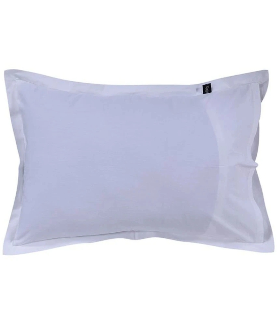 HUGS N RUGS - Pack of 1 Cotton Solid Regular Pillow Cover ( 152.4 cm(60) x 101.6 cm(40) ) - White - White