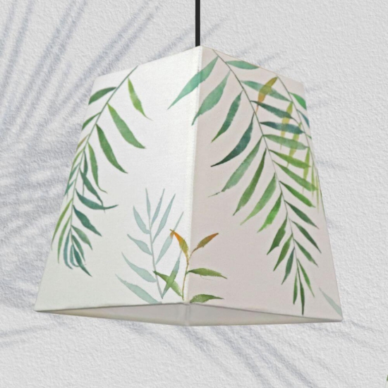 Pendant Lamp - Green Palm Lamp Shade