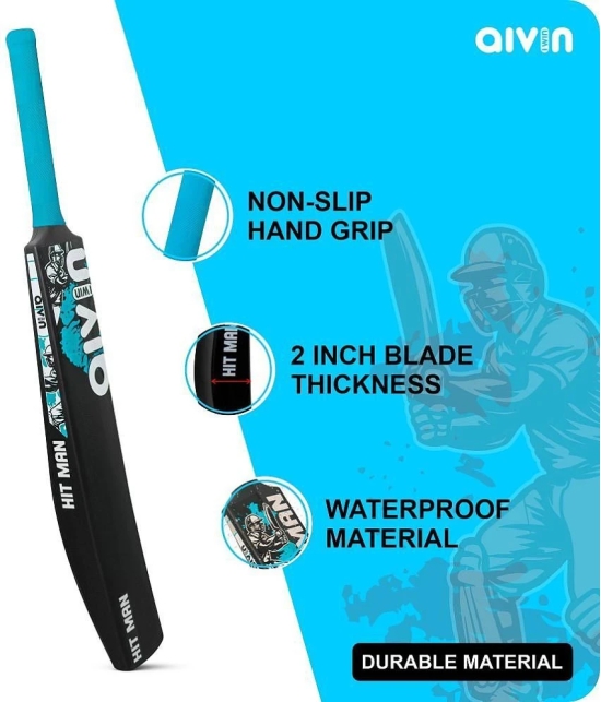 Aivin Hit-Man Black / Blue Cricket Bat No. 7 - SH