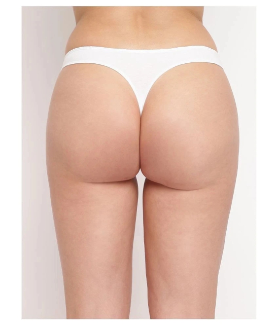 BASIICS By La Intimo Cotton Lycra Thongs - M