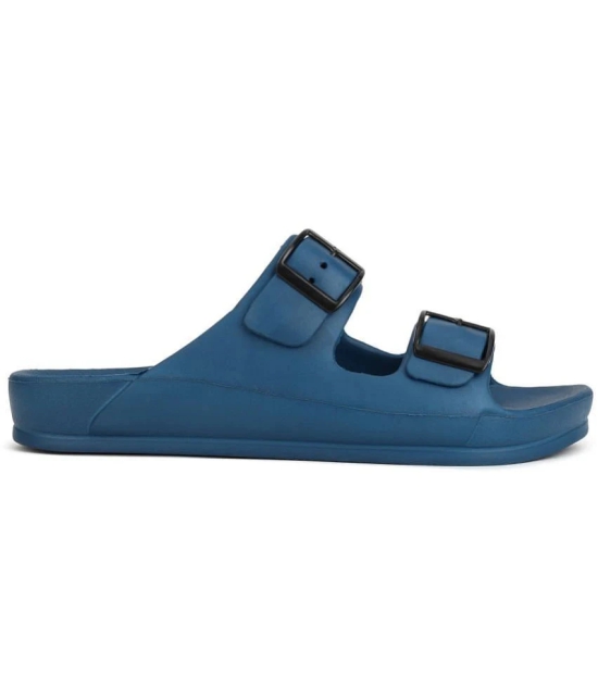 Aqualite Blue Mens Slide Flip Flop - None