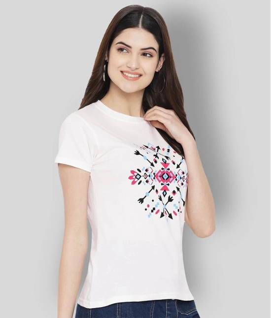 Fabflee Cotton White Holi T-Shirt s - Single - XL