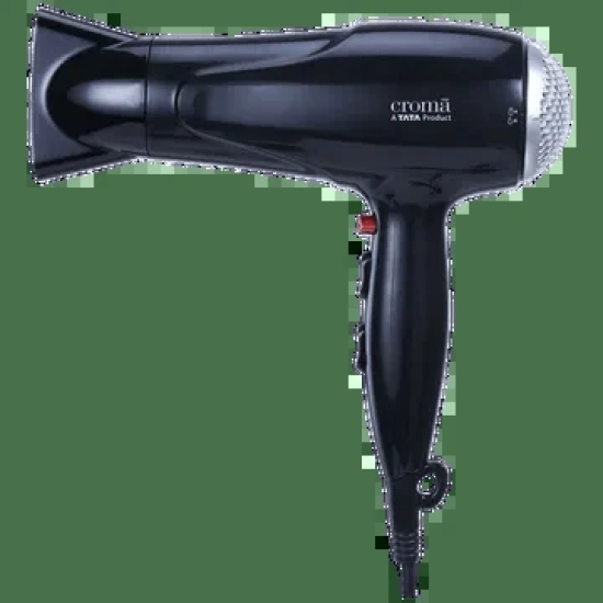 Croma Hair Dryer with 3 Heat Settings & Cool Blow (Honey Comb Inlet, Black)