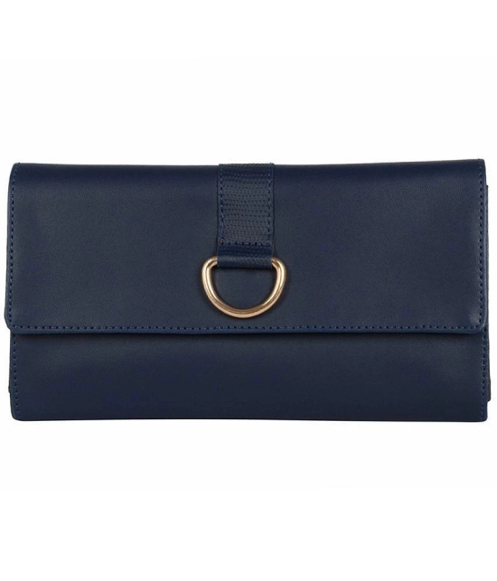 Enoki - Faux Leather Blue Womens Regular Wallet ( Pack of 1 ) - Blue