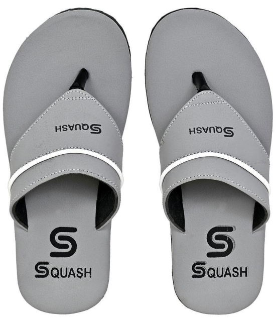 Squash - Grey Men's Thong Flip Flop - None