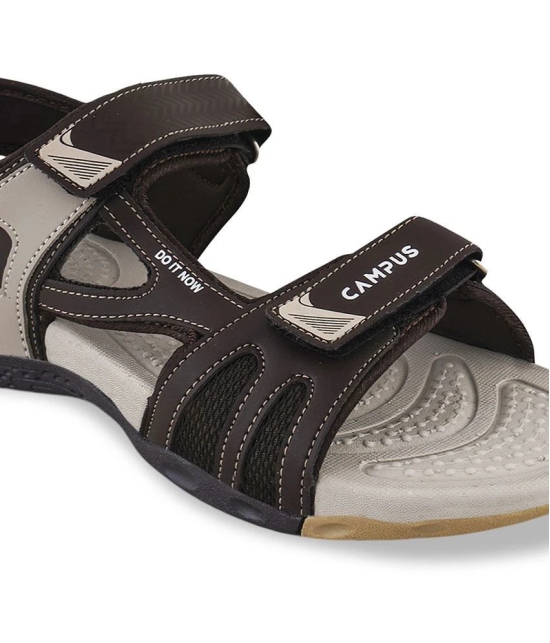 Campus - Brown Mens Floater Sandals - None