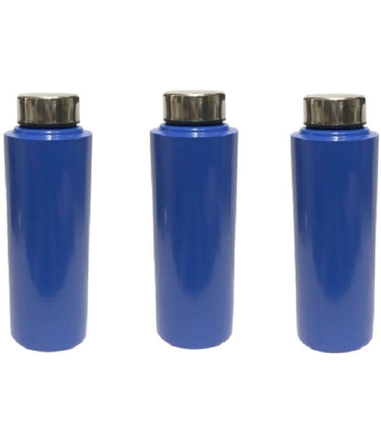 Dynore - Navy Blue Water Bottle 500 mL ( Set of 3 ) - Navy Blue