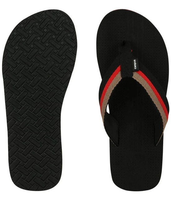 Campus - Black Mens Thong Flip Flop - None