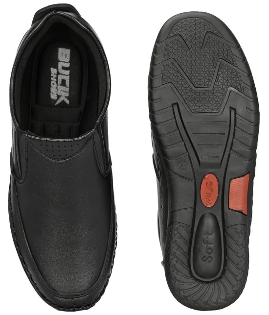 Bucik Black Mens Slip On Formal Shoes - None