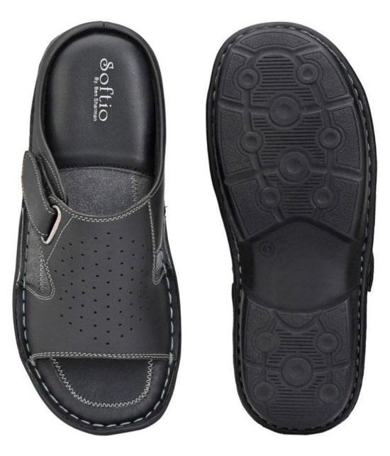 softio Black Flip Flops - 6