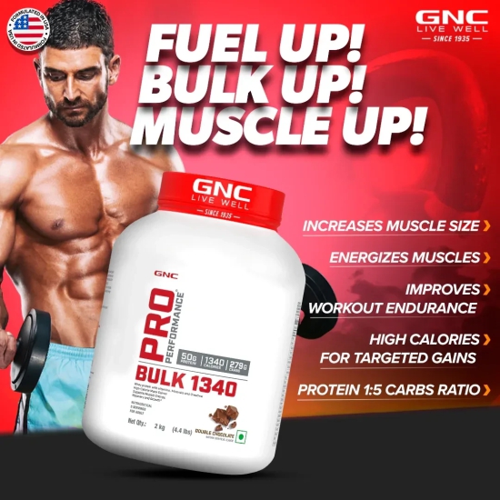 GNC Pro Performance Powder Bulk 1340 4 KG Double Chocolate