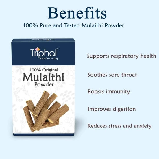 Mulethi Powder - Licorice Roots Powder - Yashtimadhu  Churn - Jethimadh Churan | Pure and Natural