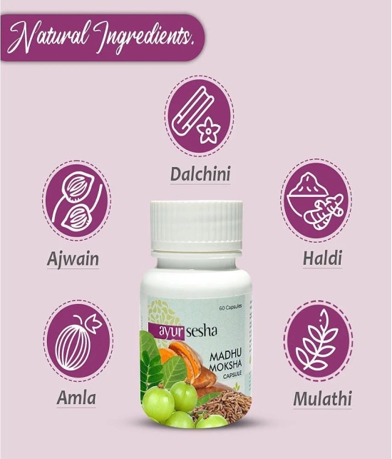 AYUR SESHA Madhu Moksha 60 Capsule 100 gm