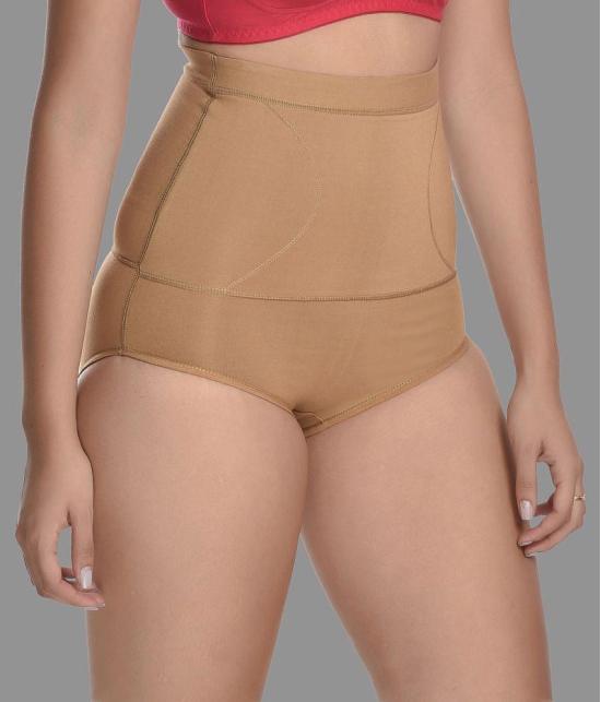 Madam - Beige Spandex Womens Shaper Brief ( Pack of 1 ) - None