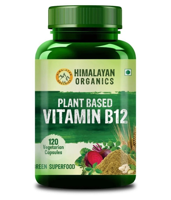 Himalayan Organics Plant Based Vitamin B12 Natural- 120 Veg Capsules