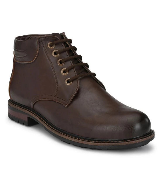 Leeport - Brown Mens Boots - 8