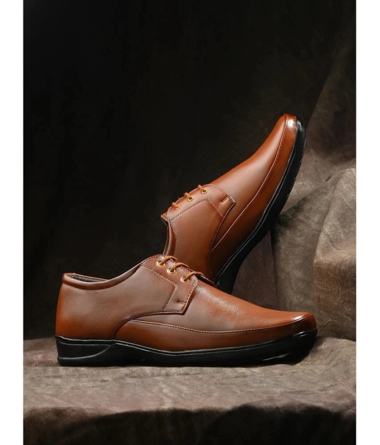 Bucik Tan Mens Derby Formal Shoes - None