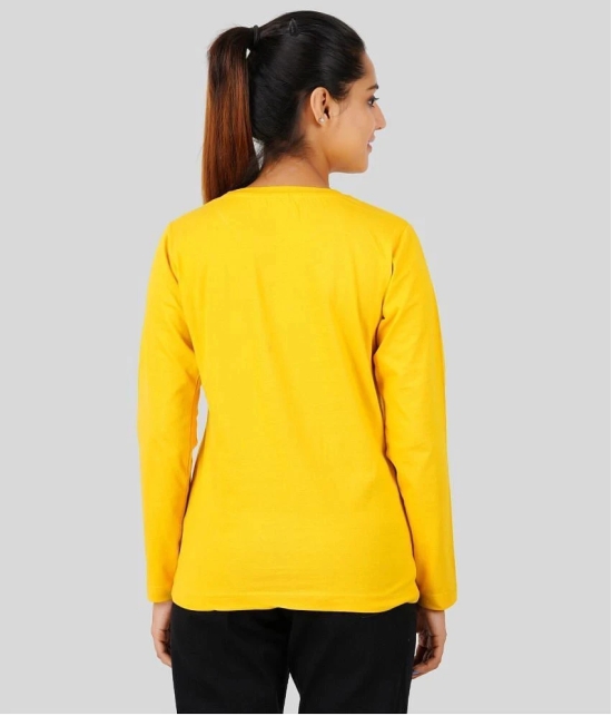 ferocious - Yellow Cotton Regular Fit Womens T-Shirt ( Pack of 1 ) - None