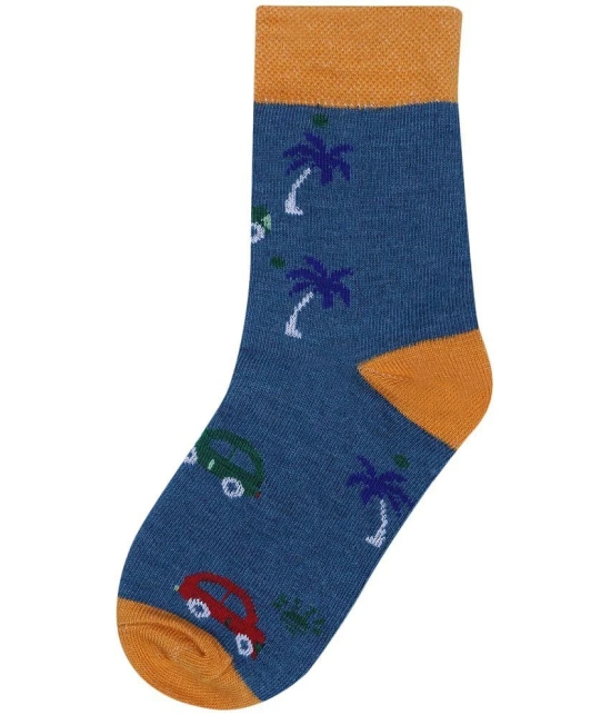 Dollar Multicolor Cotton Blend Boys Ankle Length Socks ( Pack of 5 ) - 9-11 years