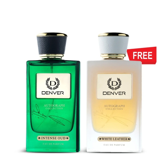 Intense Oud 100ml Perfume + White Leather 100ml Perfume (Pack of 2)