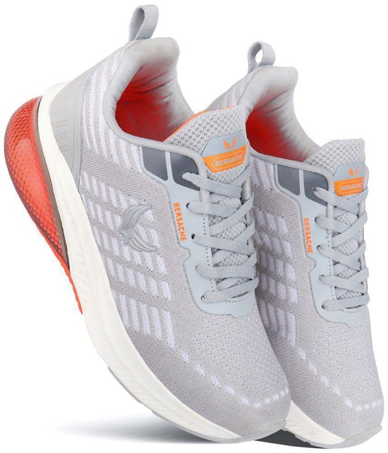 Bersache Sports Shoes Gray Mens Sports Running Shoes - None