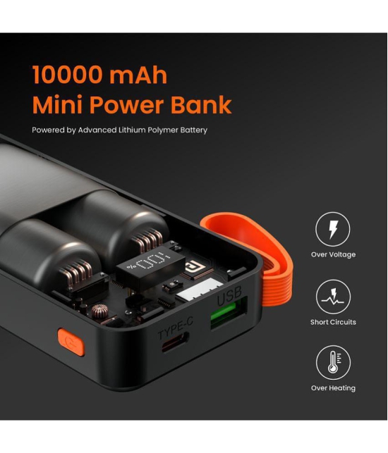 Portronics 10000 -mAh 22.5W Li-Polymer Power Bank - Black