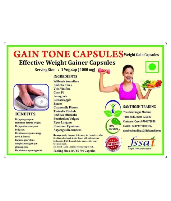 BioMed GAIN TONE CAPSULES Pack of 2 90 no.s Weight Gainer Tablets Pack of 2